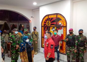 Rahma beserta pimpinan Porkopimda untuk memastikan pengamanan perayaan natal sekaligus penerapan protokol kesehatan yang dilaksanakan Gereja dan para jemaat.