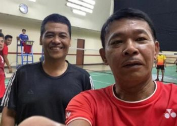 Kapolri Jenderal Idham Azis dan Kadiv Humas Polri, Irjen Argo Yuwono (baju Hitam)