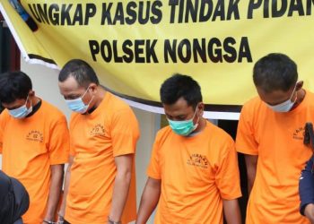 Empat Pelaku Curat Dibekuk Tim Reskrim Polsek Nongsa (16/12/2020)