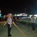Kapolres Tulang Bawang Barat AKBP Hadi Saepul Rahman S.IK pimpin apel pelaksanaan Patroli malam Tahun Baru.