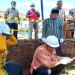 PJ. Bupati Banjarnegara Tri Harso Widirahmanto bersama Direktur RSUD Hj. Anna Lasmanah dr. Erna Astuty meletakan batu pertama Pembangunan Gedung Tahap I RSUD Hj Anna Lasmanah. ( Foto : Kominfo Banjarnegara)