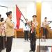 Jefrifin, M.Pd. Sekretaris Daerah Kota Batam selaku Ketua Kwartir Cabang Gerakan Pramuka Kota Batam melantik Majelis Pembimbing Rintisan Satuan Karya Pramuka Pengawasan Obat dan Makanan (SAKA POM) Kwartir Cabang Gerakan Pramuka Kota Batam. ( Foto : Media Center)