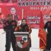 Bupati Bengkalis Kasmarni tampak senang. (Foto : Diskominfo).