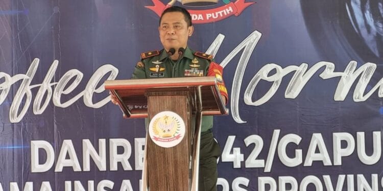 Komandan Korem 042/Gapu Brigadir Jenderal TNI Supriono. (Foto : Dokumentasi).