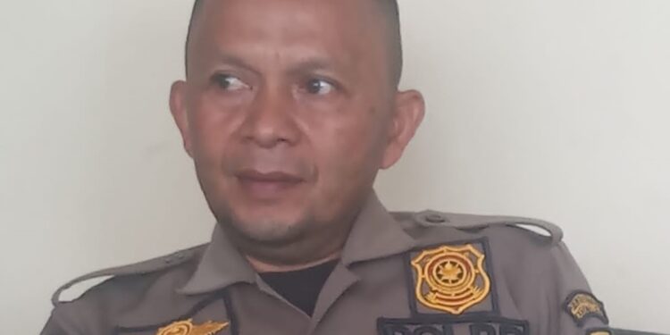 Usep Anggota Satpol PP Kabupaten Tasikmalaya. (Foto : Panca).
