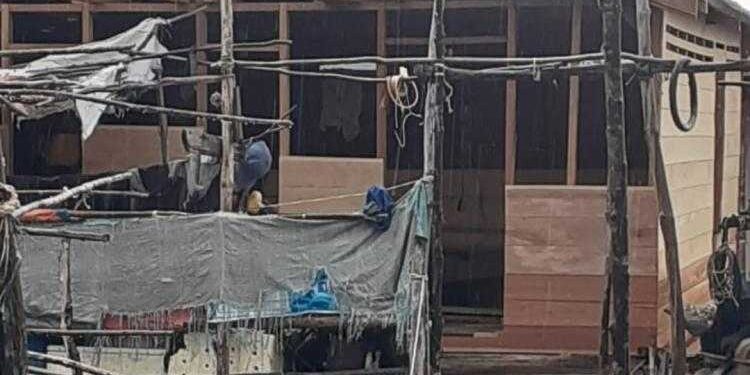 Program bantuan bedah rumah di Kabupaten Lingga. (Foto : Dokumentasi).