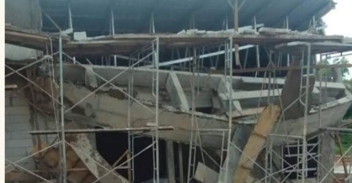 Kanopi Pembangunan Rumah Imam dan Muadzin Masjid Tanjak Bandara Hang Nadim. (Foto/Dokumen).