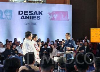 Mahasiswa Membeludak Hadiri Kampanye Program Desak Anies di Pontianak. (Foto/Net).