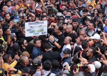 Kampanye di Pontianak, Anies Tawarkan Tiga Program Mendukung Pedagang Pasar. (Foto/Nnet).