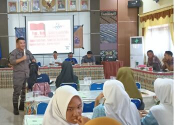 Puluhan Pelajar Ikuti Kegiatan Jaksa Masuk Sekolah. (Foto/Nova).