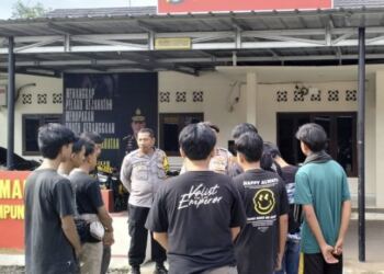 Polisi tangkap Puluhan Remaja Terjaring Razia Balap Liar. (Foto/Nova).
