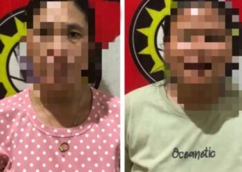Tersangka inisial PT (21) dan AR (36), warga Prabumulih, Sumatra Selatan. (Foto/Nova).