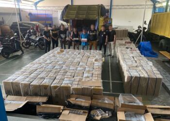 Jutaan Batang Rokok Ilegal yang berhasil diamankan oleh pihak  Bewa Cukai Langsa. (Foto/Dokumentasi).