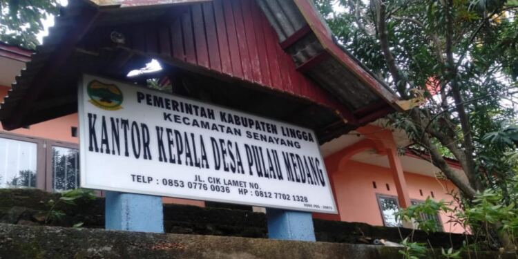 Kantor Kepala Desa Pulau Medang, Kabupaten Lingga, Provinsi Kepulauan Riau. (Foto/Dokumentasi).