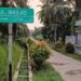 Jalan Masjid Desa Mesim kecamatan Rupat Besi Tumbuh. (Foto/Darwis).