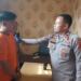Kapolsek Sukarame, Kompol Rohmawan dan tersangka. (Foto/Dokumentasi).