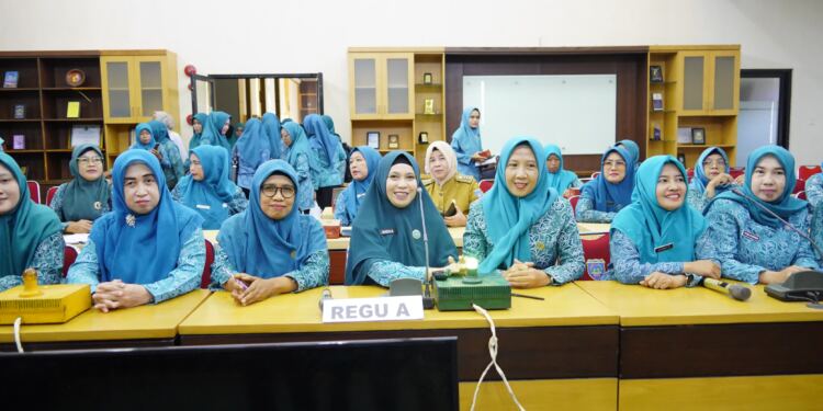 Suasana Lomba Cepat Tepat Dalam Rangka HKG PKK ke 52 (Foto/Dokumentasi)
