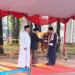 Wapres) Ma'ruf Amin menyerahkan sapi kurban dari Presiden Joko Widodo. (Foto/Dokumentasi).