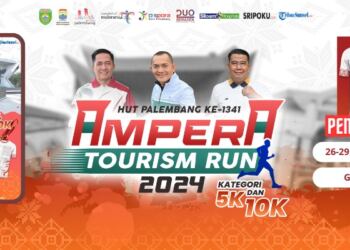 Ampera Tourism Run 2024, Palembang. (foto/net)