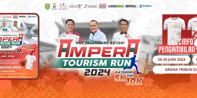 Ampera Tourism Run 2024, Palembang. (foto/net)