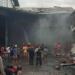 Kondisi gudang gas LPG yang terbakar di Denpasar Utara. (foto/net)