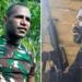 Perbedaan Danis Murib saat menjadi anggota TNI (kiri) & saat menjadi anggota KKB (kanan). (foto/net)