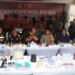 Konferensi pers terkait penggerebekan pabrik ekstasi di Medan (foto/net)
