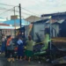 Kondisi rumah wartawan di Karo yang terbakar. (foto/net)