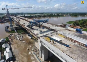Proses Pembangunan Jembatan Ogan (Foto/Net)