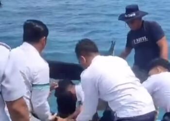 IG, Pemuda yang Nekat Terjun ke Laut (foto/net)