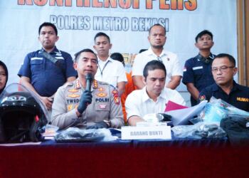 Pengungkapan pembunuhan pria di Bekasi. (Foto/Doc)