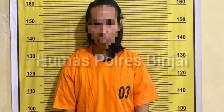 Tersangka pengedar pil ekstasi di Binjai. (Foto/Humas Polri)