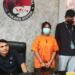 Satresnarkoba Polres Bintan mengamankan pelaku penyelundupan narkotika jenis sabu kedalam Lapas Narkotika Kelas IIA Tanjungpinang. (foto/RRI)