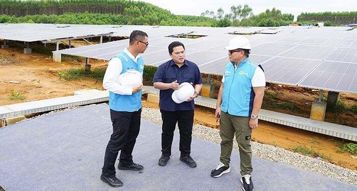 Menteri BUMN, erick Thohir meninjau lokasi IKN. (foto/net)