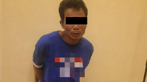 Tersangka pembunuhan siswi SMK di Mesuji, Lampung. (foto/net)