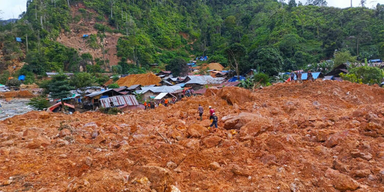 Tambang emas ilegal di Kabupaten Bone Bolango, Gorontalo, mengalami longsor. (foto/doc)