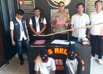 Dua orang pelaku pembakar lahan diamankan Polres Lubuklinggau. (Foto/Net)