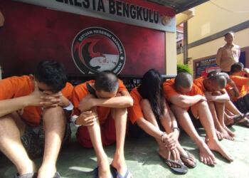 Satuan Reserse Narkoba (Satrenarkoba) Kepolisian Resor Kota (Polresta) Bengkulu menyita narkotika jenis ganja seberat 6,8 kilogram. (foto/net)