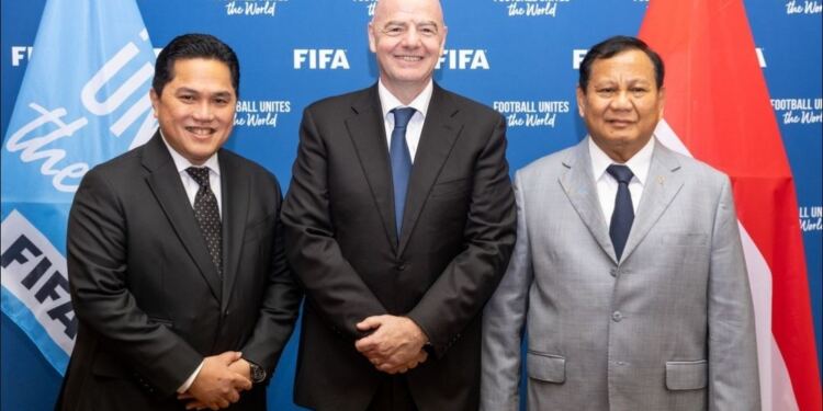 Erick dan Prabowo Temui Presiden FIFA (foto/net)