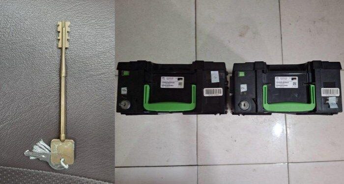 Barang bukti pelaku pencurian ATM (foto/ist)