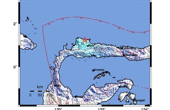 Gempa M5,1 Guncang Buol Sulteng Pagi Ini, Dirasakan Kuat Sejumlah Daerah (foto/BMKG)