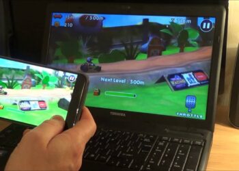Ilustrasi screencast atau mirroring dari HP ke laptop (foto/net)