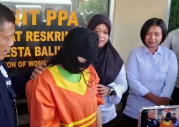 Pelaku saat diamankan (foto/ist)