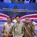 Penjabat (Pj) Gubernur Sulawesi Tenggara Andap Budhi Revianto (kiri) saat menghadiri Pertemuan Tahunan Bank Indonesia (PTBI) 2024. (foto/Humas Pemprov Sultra)