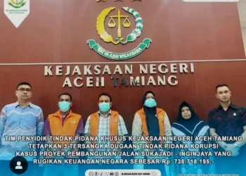 Rugikan Negara Rp700 Juta, Kejari Aceh Tamiang Tahan 3 Tersangka Kasus Korupsi Proyek Jalan Sukajadi-Ingin Jaya (foto/Instagram Kejari Aceh Tamiang)