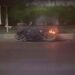 Sebuah motor yang terbakar di jalanan Batam Kota (foto/ist)