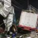 TKP kecelakaan beruntun yang tewaskan 2 orang (foto/ist)