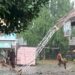 Tiang Radio Daerah Lampung Utara Roboh gegara Hujan Deras dan Angin Kencang (foto/ist)