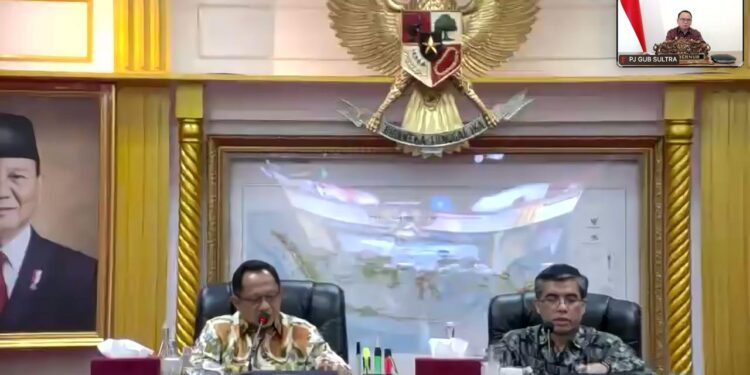 Rapat Koordinasi (Rakor) yang dipimpin langsung oleh Menteri Dalam Negeri (Mendagri) secara virtual, Kamis, (31/10/2024). (foto/Redaksi)