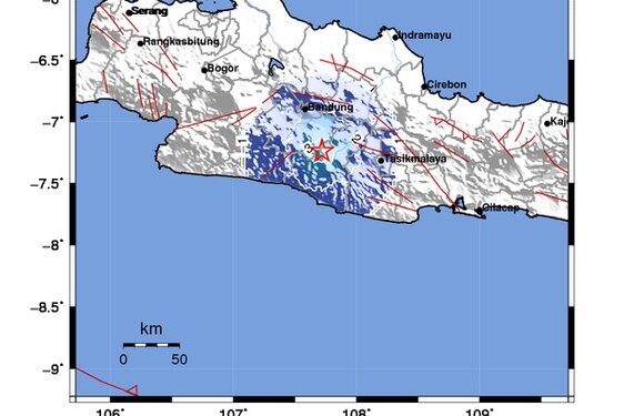 Gempa M4,2 Guncang Garut Pagi Ini, Terasa Cukup Kuat (foto/BMKG)